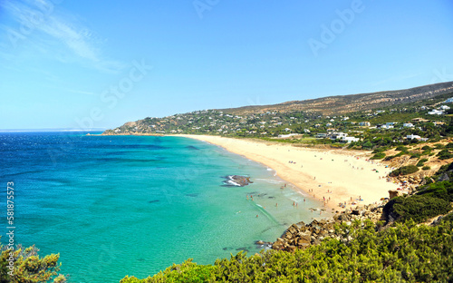 Germans beach (Playa de los Alemanes) in Zahara de los Atunes, beaches of Cadiz, Spain, South of Europe