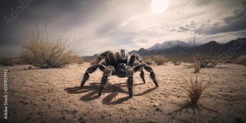 tarantula wandering the Arizona desert