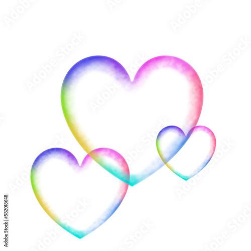 Beauty Shape Heart Ballon Illustration Transparant