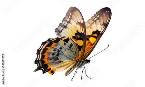 butterfly isolated on white, transparent background, PNG, generative ai