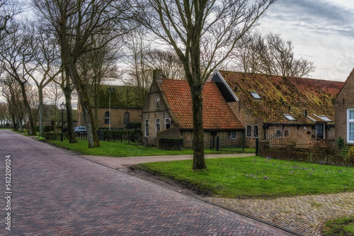 Streetscene of Ballum, Ameland, Holland