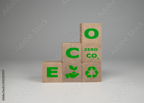 Koncepcja zerowej emisji co2. . Długoterminowa strategia neutralna dla klimatu. Zrównoważony rozwój biznesu. 