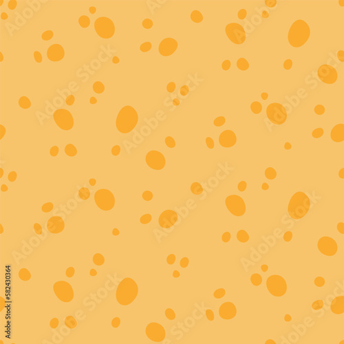 Moon spots, dots simple seamless pattern, yellow background. Hand drawn style vector illustration. Childish texture. Design concept for kids fashion print, textile, fabric, bedroom wallpaper, package
