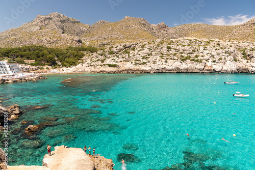 The hidden gem of Cala Varques in Mallorca, Spain, is accessible only by foot or boat, but the crystal-clear waters and pristine sand make it well worth the journey