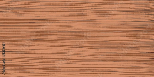 Uniform red oak wood texture with horizontal veins. Vector wooden background. Lining boards wall. Dried planks. Painted wood. Swatch for laminate