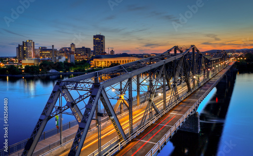 Alexandre Bridge connecting Ottawa, ON and Gatineau, QC together.