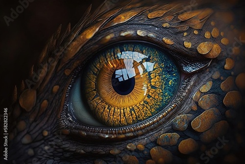 Captivated By The Radiant Insight of a Dragon's Eye Generative AI