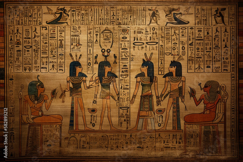 Egyptian Papyrus generated by AI