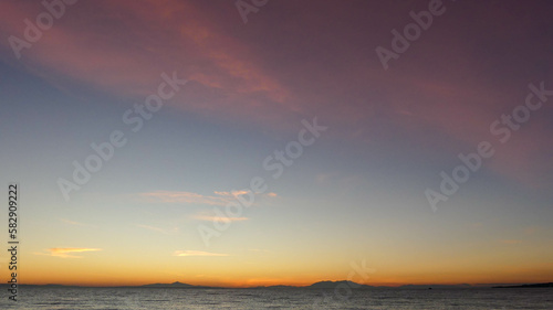 Unforgettable Sunset over the Greek Seascape