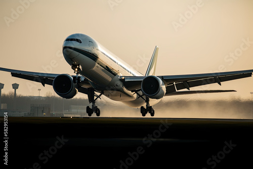 Boeing 777 beim Abheben am JFK Airport