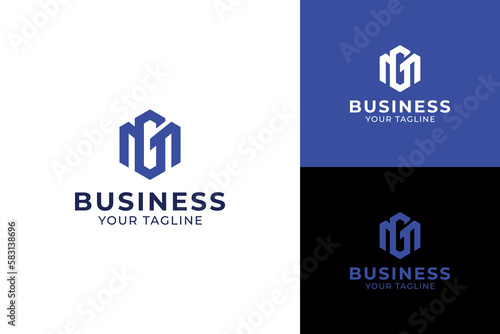 Modern letter MG, strong monogram letter mg logo design, gm logo vector
