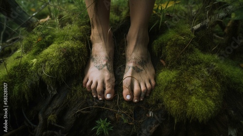 Focus on the sensation of your feet firmly planted on the ground, connecting you to the earth. Generative AI