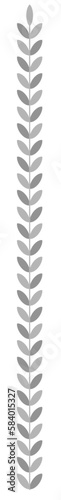 Szary srebrny liść laurowy laur