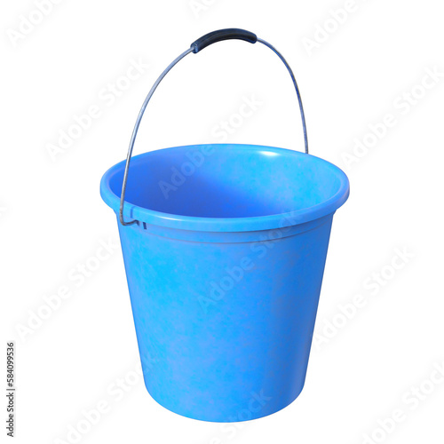 blue bucket