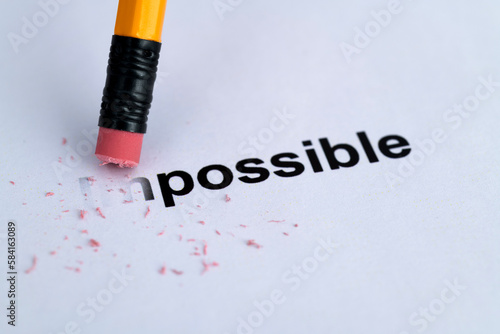 Erase word impossible to possible