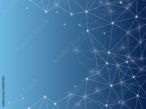 青色のデジタル、テクノロジー、ネットワークのイメージ