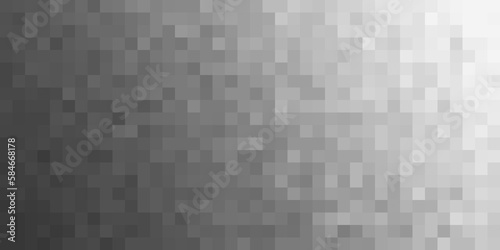 Geometric mosaic squares background. Subtle light grey gradient tint, shade and tone palette guide swatch chart transparent overlay. Abstract monochrome clean professional 16:9 8K banner ad backdrop.