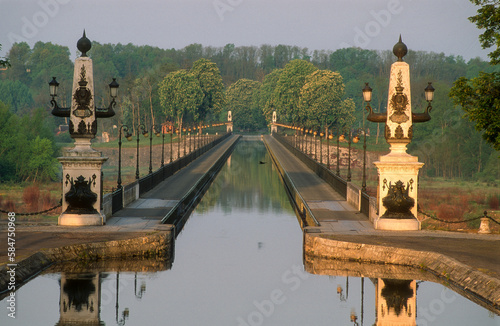 Pont canal de Briare, Sologne, 45, Loiret, France