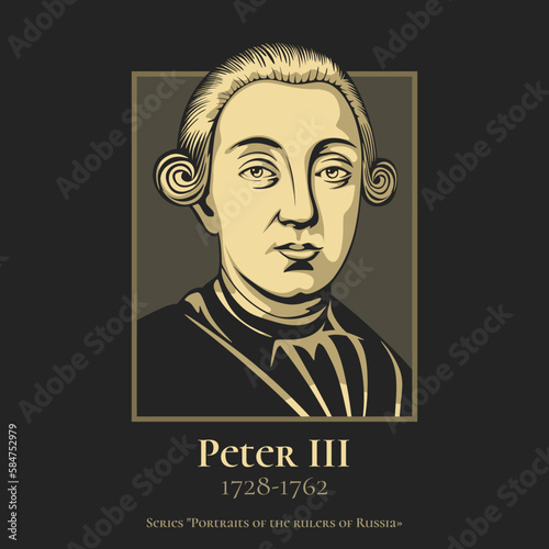 Peter III (1728-1762) was Emperor of Russia from 5 January 1762 until 9 July of the same year, when he was overthrown by his wife, Catherine II (the Great).