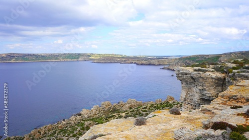 view from Il Majjistral nature and history park, Malta