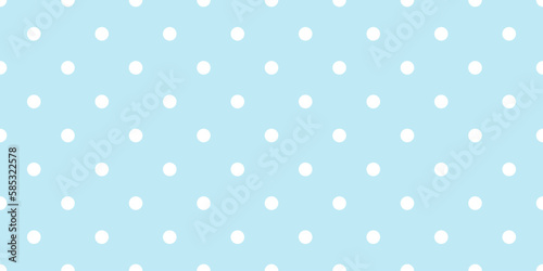 Blue polka dot seamless pattern