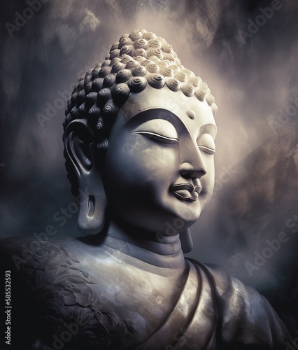 buddha statue at night