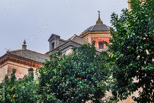 The Church of San Bartolome (Iglesia de San Bartolome) is a Catholic parish church in the city of Seville. It was built between 1780 and 1796, on top of an old synagogue. Seville, Andalusia, Spain.