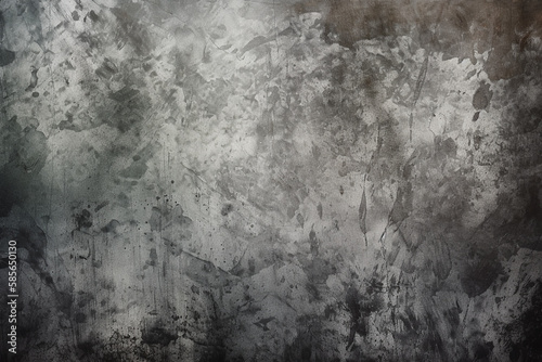 A Muted grey, grunge texture background - Generative AI