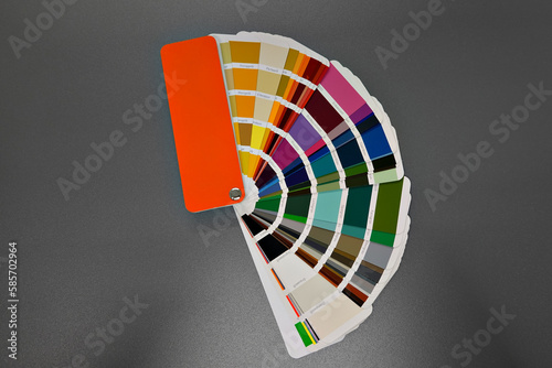 Paint color chart for decoration