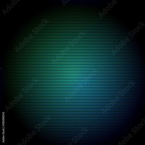 Teal abstract background, scan lines tech, round centered backdrop gradient deep illuminated colors, eerie alien glow, dark