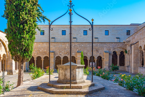 Cloister of cistercian monastery of Santa Maria of Vallbona de les Monges, Spain