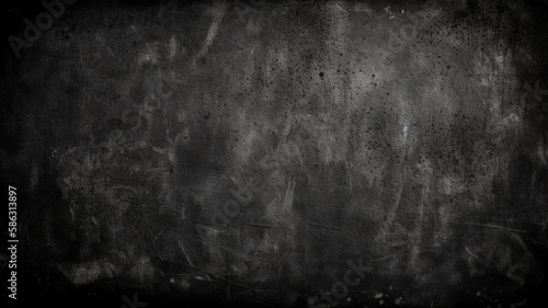 Grunge black chalkboard textured background