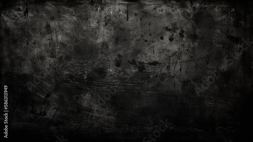 Grunge black chalkboard textured background