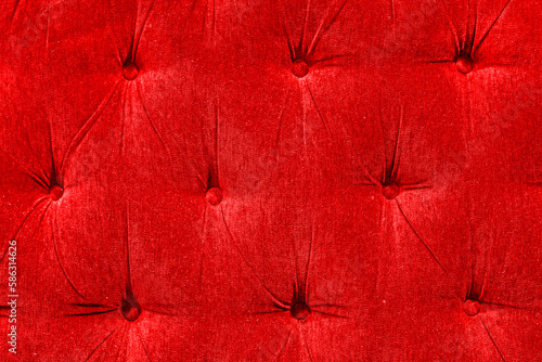 abstract modern red background of velveteen fabric for furniture upholstery.