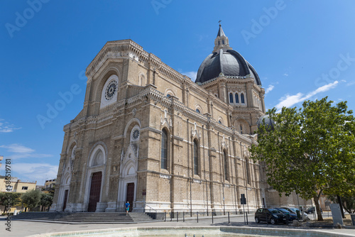 CERIGNOLA, ITALY, JULY 7, 2022 - Viev of the Cathedral of Cerignola, Saint Peter the Apostle, province of Foggia, Italy