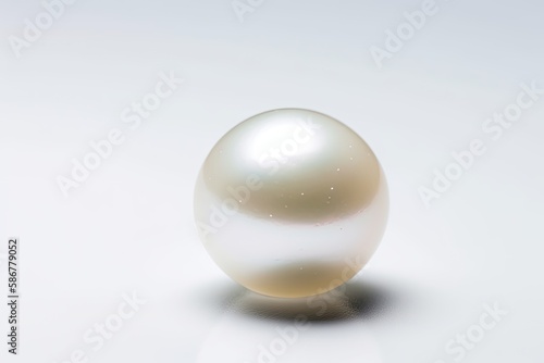 Pearl - traditional June birthstone. Created with Generative AI technology