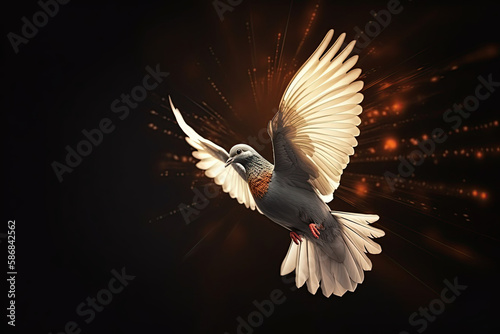 pentecost banner, holy spirit dove, Christian holiday, Generative AI