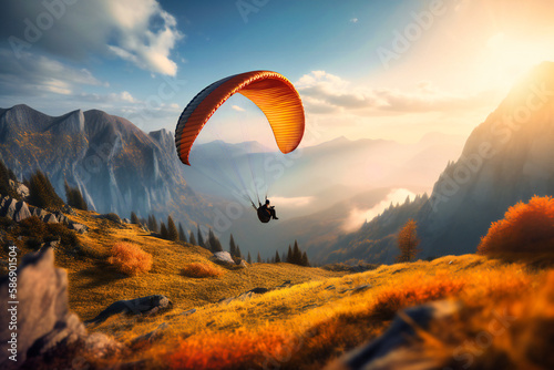 the skies with high-tech summer paragliding equipment for a thrilling adventure