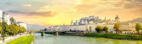 Blick auf Salzburg, Österreich 