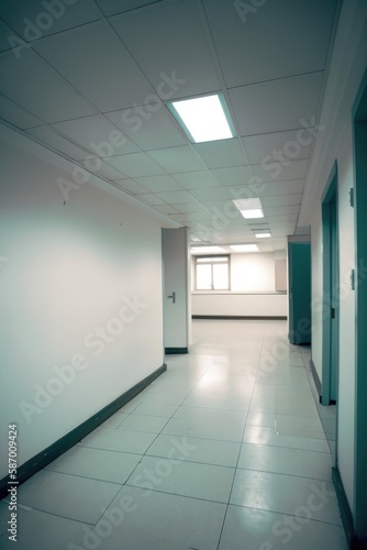 office corridor Generative Ai