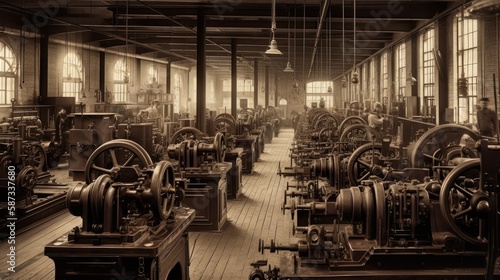 Iron forges and steam engines: the industrial revolution's factory workers, generative ai