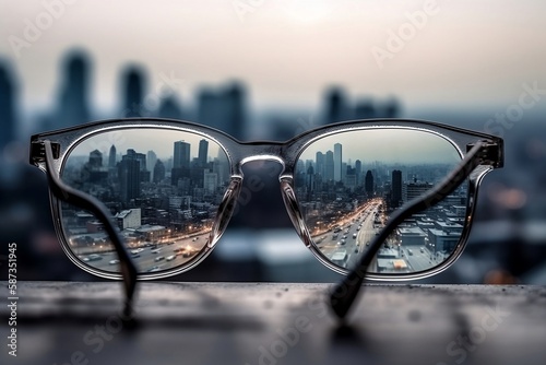 A Clear View into the Future with glasses created with Generative AI technology