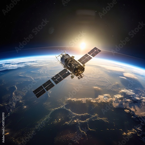 Satellite Orbiting Earth