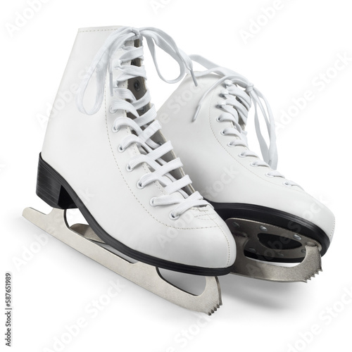 Figure skates isolated on transparent background