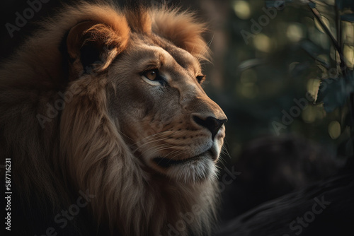 König der Wildnis: Majestätisches Porträt eines Löwen 7