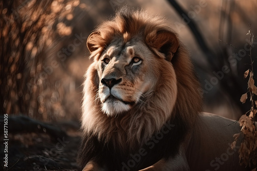 König der Wildnis: Majestätisches Porträt eines Löwen 3