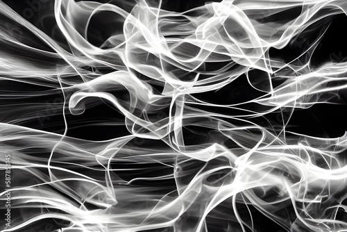 Abstract Smoke In Dark Background 