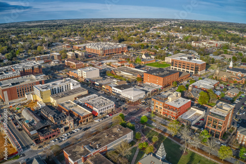 Aerial View of the Town and University of Auburn, Alabama