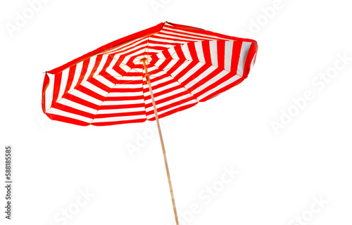 umbrella for sea and sun protection isolated for background