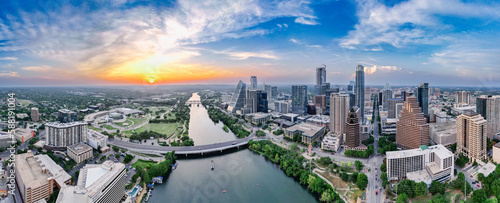 downtown austin panorama view